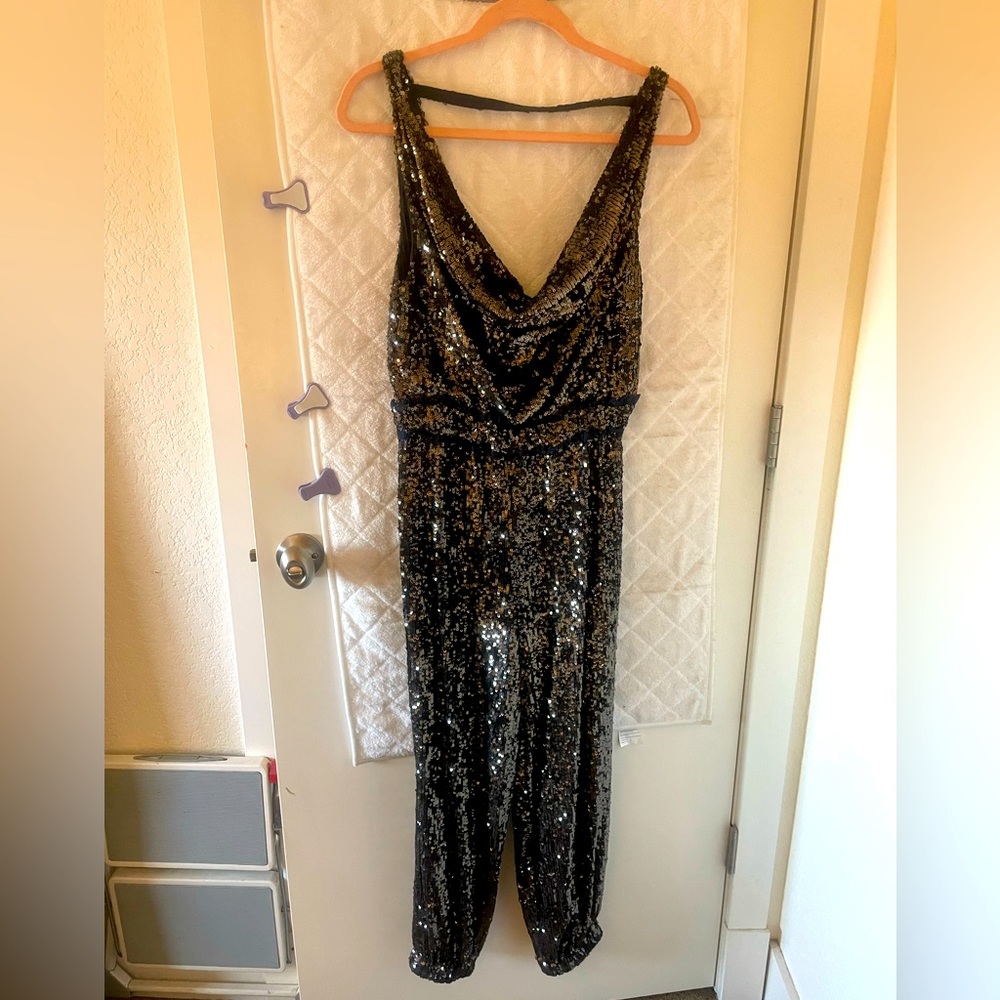 Free People sequin jumpsuit